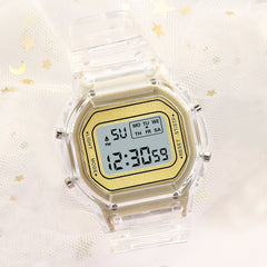 New Fashion Transparent Digital Watch Square Women Watches Sports Electronic Wrist Watch Reloj Mujer Clock Dropshipping