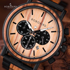 Man Watch Luxury Men's Men Watches For Men Quartz Wristwatches Luminous Wood  Male Watch Chronograph Orologio Uomo Timepieces