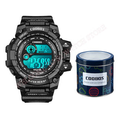 Cool Luminous Men Sport Watch High-end Silicone Strap Military Wrist Watch Led Calendar Waterproof Digital Watch reloj de hombre