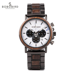 Man Watch Luxury Men's Men Watches For Men Quartz Wristwatches Luminous Wood  Male Watch Chronograph Orologio Uomo Timepieces