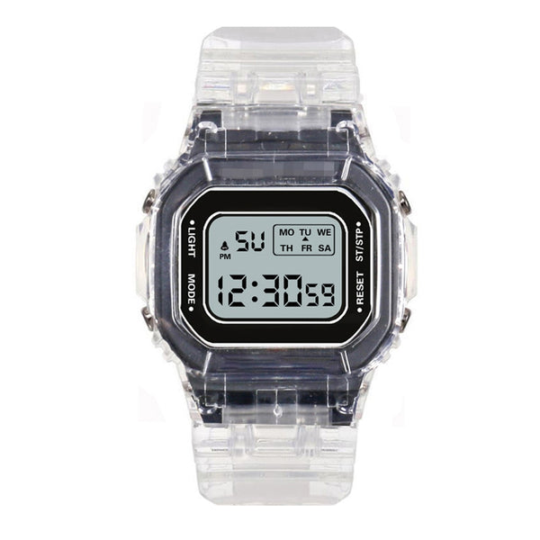 New Fashion Transparent Digital Watch Square Women Watches Sports Electronic Wrist Watch Reloj Mujer Clock Dropshipping