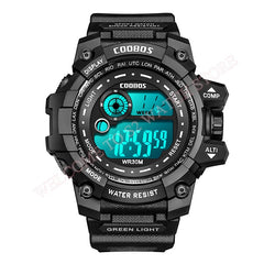 Cool Luminous Men Sport Watch High-end Silicone Strap Military Wrist Watch Led Calendar Waterproof Digital Watch reloj de hombre