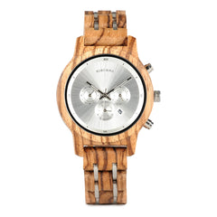 Man Watch Luxury Men's Men Watches For Men Quartz Wristwatches Luminous Wood  Male Watch Chronograph Orologio Uomo Timepieces