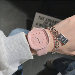 ins minimalist girl model fashion square simple watch temperament high value junior high school student quartz women's watch