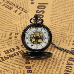 Fashion Adult Watch Vintage Quartz Watch Classic Flip Delicate Petal Hollow Various Pattern Necklace Practical Pendant Watch