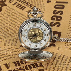 Fashion Adult Watch Vintage Quartz Watch Classic Flip Delicate Petal Hollow Various Pattern Necklace Practical Pendant Watch