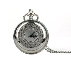 Fashion Adult Watch Vintage Quartz Watch Classic Flip Delicate Petal Hollow Various Pattern Necklace Practical Pendant Watch